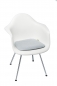 Preview: Violan® Kissen für Eames Arm Chair - silver grey