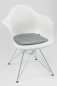 Preview: 100% Wool Felt Cushion for Eames Arm Chair - silver grey