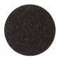 Preview: Wool felt place mat circle - dark brown melange