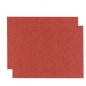 Preview: Set (2 pieces) of rectangular placemats - cherry red
