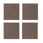 Preview: Violan® - Set of square coasters - chocolate