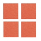 Preview: Violan® Untersetzer Set in quadratisch - orange