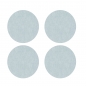 Preview: Violan® - Set of round coasters - silver grey