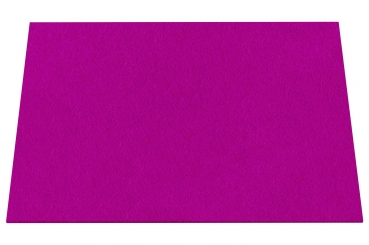 Wool felt place mat rectangular - magenta