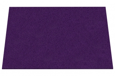 Wool felt place mat rectangular - mauve