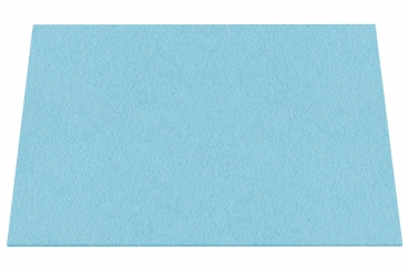 Wool felt place mat rectangular - turquoise