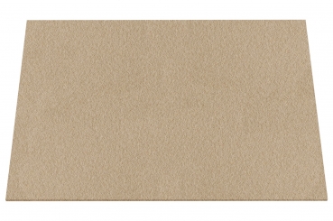 Wool felt place mat rectangular - caramel