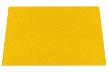 Wool felt place mat rectangular - sunny yellow