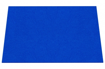 Wool felt place mat rectangular - royal blue