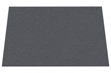 Wool felt place mat rectangular - stone grey