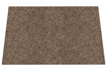 Wool felt place mat rectangular - cashmere