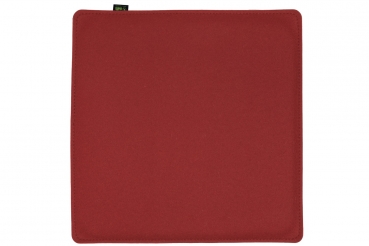 100 % Wool felt Cushion square - cherry red