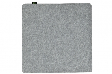 100 % Wool felt Cushion square - silver grey