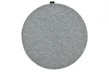 100 % Wool felt Cushion Circle - silver grey