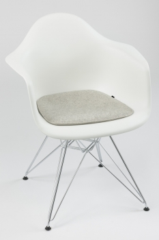 100% Wool Felt Cushion for Eames Arm Chair - beige melange