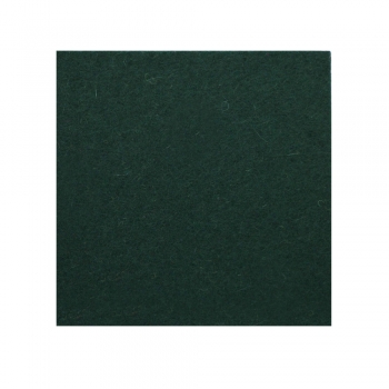 Wool felt square coasters - fir green