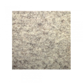 Wool felt square coasters - beige melange