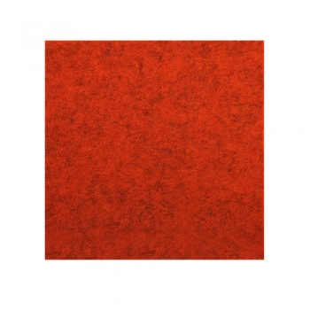Wool felt square coasters - papaya
