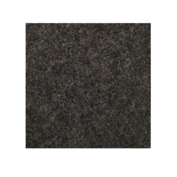 Wool felt square coasters - dark brown