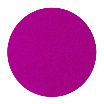 Wool felt round coasters - magenta
