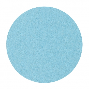 Wool felt round coasters - turquoise