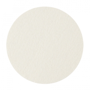 Wool felt round coasters - wool white