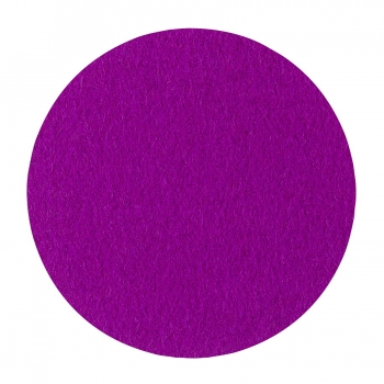Wool felt place mat circle - berry