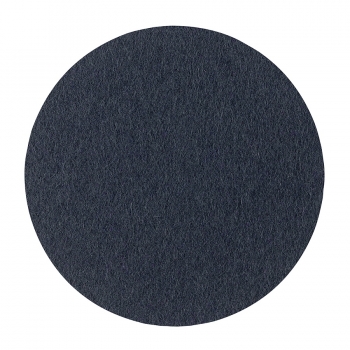 Wool felt place mat circle - graphite