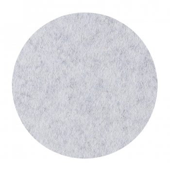 Wool felt place mat circle - alu meliert