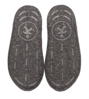 Felt slippers - black