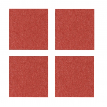 Violan® - Set of square coasters - cherry red