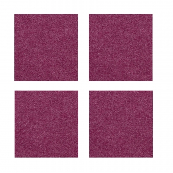 Violan® - Set of square coasters - berry
