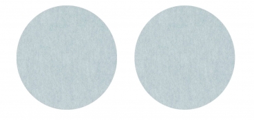 Set (2 pieces) of round placemats - silver grey