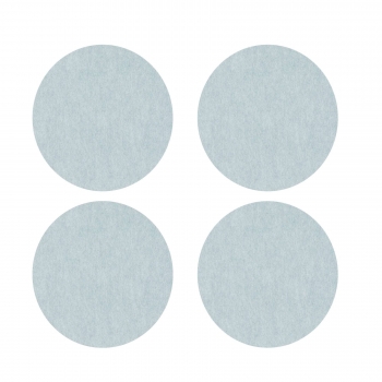 Violan® - Set of round coasters - silver grey