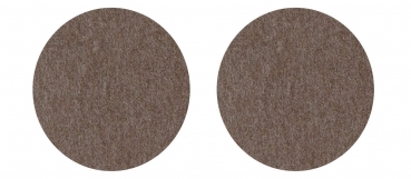 Violan® - Set of round coasters - chocolate