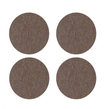 Violan® - Set of round coasters - chocolate
