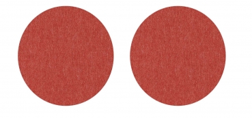 Set (2 pieces) of round placemats - cherry red