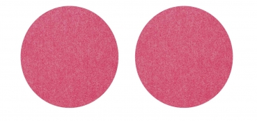 Set (2 pieces) of round placemats - pink