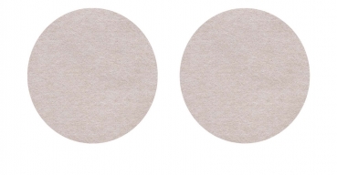 Set (2 pieces) of round placemats - pebble
