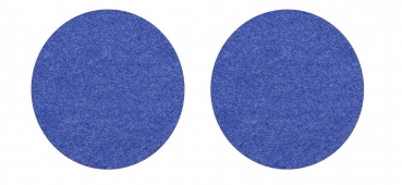 Set (2 pieces) of round placemats - dark blue