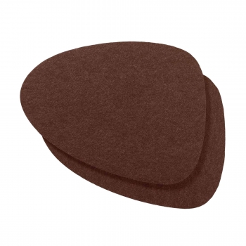 Set (2 pieces) of placemats "Wave" - chocolate