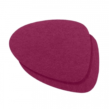 Set (2 pieces) of placemats "Wave" - berry