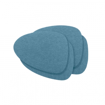 Violan® - Set of coasters "wave"- ice blue