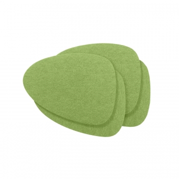 Violan® - Set of coasters "wave"- lime