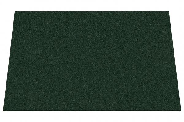 Wool felt place mat rectangular - fir green