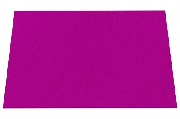 Wool felt place mat rectangular - magenta