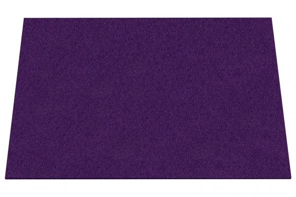 Wool felt place mat rectangular - mauve