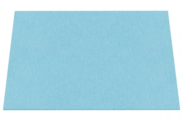 Wool felt place mat rectangular - turquoise