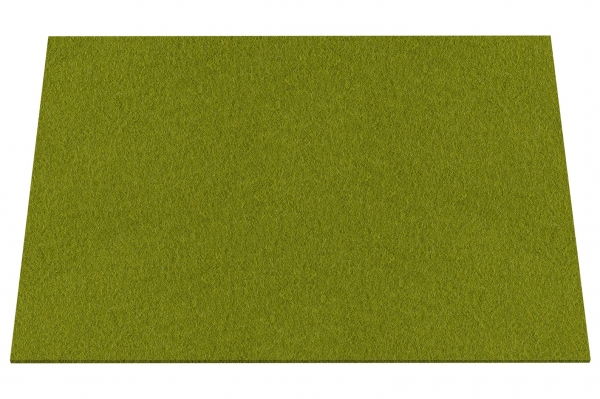 Wool felt place mat rectangular - moss green