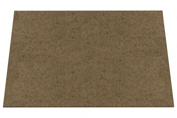 Wool felt place mat rectangular - schlamm